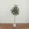 6ft. Artificial Eucalyptus Tree with White Decorative Planter